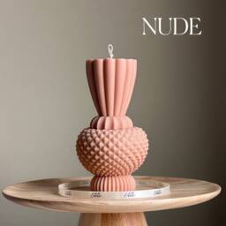 Handmade Diamond Vase Candle - Boho Home Decor - thumbnail 2