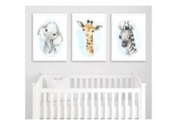 Safari Nursery, Nursery Prints, Decor, Girls Boys Boy - thumbnail 1