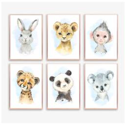 Safari Nursery, Nursery Prints, Decor, Girls Boys Boy - thumbnail 2