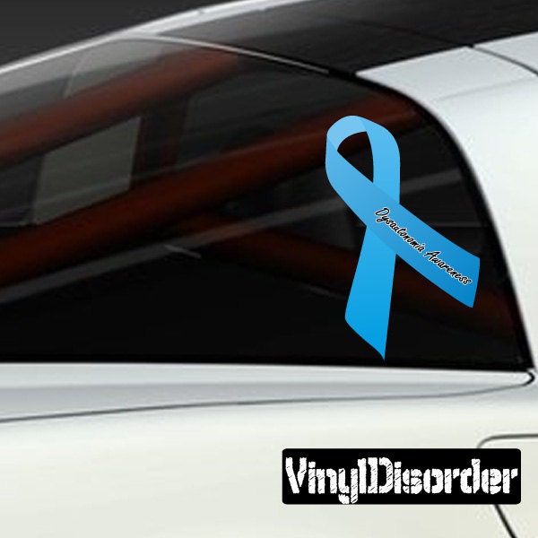 Dysautonomia Awareness Ribbon Vinyl Wall Decal Or Car Sticker