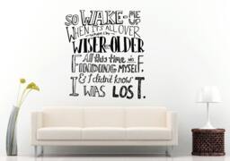 Music Song Lyrics Dance Edm Typography Cool Unique Wall Decal Vinyl Sticker Mural Room Decor L926 - thumbnail 1