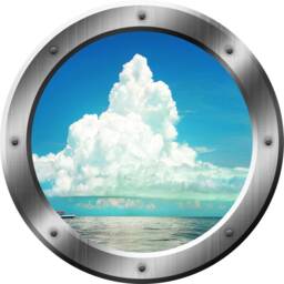 Vwaq 3D Ocean View Wall Decal Sea Porthole Peel & Stick Decor Vwaq-Sp40 - thumbnail 2
