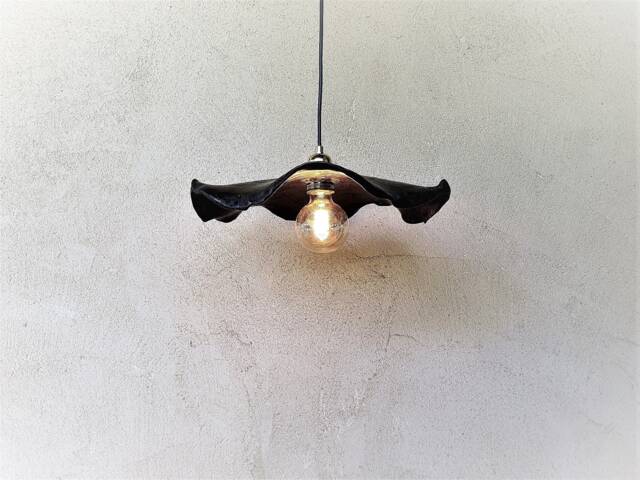 Handmade Ceramic Pendant Light Oil Stain Glaze Lampshade - image 1