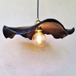Handmade Ceramic Pendant Light Oil Stain Glaze Lampshade - thumbnail 2