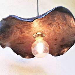 Handmade Ceramic Pendant Light Oil Stain Glaze Lampshade - thumbnail 3