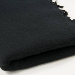 Handmade Black Yak Wool Blanket Soft Warm Nepal Shawl Wrap - thumbnail 2