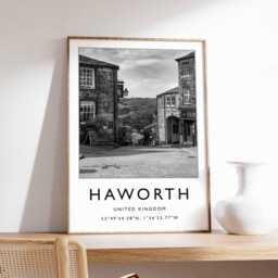 Haworth Village Print Yorkshire Scenic Wall Art - thumbnail 1