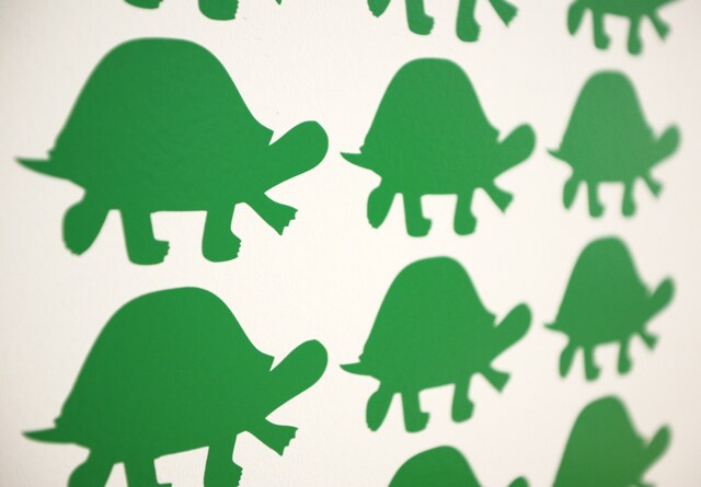 Cute Tortoise Vinyl Wall Art Decals/stickers - Various Colours & Sizes - image 1