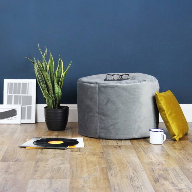 Handmade Velvet Stool Bean Bag Chair Adult & Kids Sizes - image 1