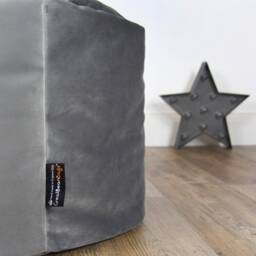 Handmade Velvet Stool Bean Bag Chair Adult & Kids Sizes - thumbnail 2