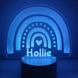 Personalised Rainbow Night Light Color Changing Led Lamp With Remote - thumbnail 2