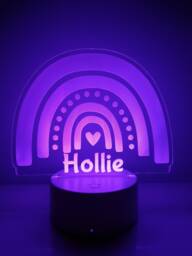 Personalised Rainbow Night Light Color Changing Led Lamp With Remote