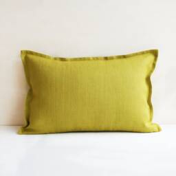 Linen Euro Sham 26x26 Chartreuse Throw Pillow Covers 20x20 Lime Green 24x24 22x22 16x16 18x18 - thumbnail 2