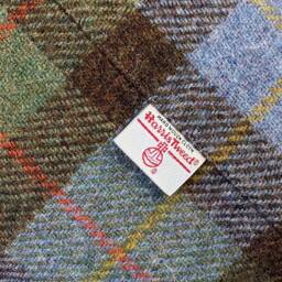 Harris Tweed Macleod Tartan Footstool With Steel Hairpin Legs - thumbnail 2