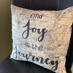 Find Joy in The Journey Quote Pillow Airplane Decorative - thumbnail 2