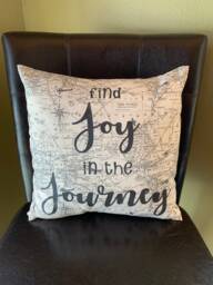 Find Joy in The Journey Quote Pillow Airplane Decorative - thumbnail 1