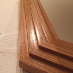Hexagonal Oak Mirror - thumbnail 4