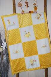 Soft Minky Baby Blanket - Handmade Patchwork Original Birth Gift Customizable