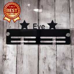 Personalised Name Medal Hanger - Gloss Colours, Custom & Colour