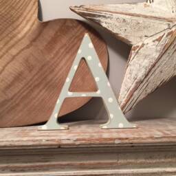 Handmade Wooden Letter A Georgian Style Nursery Decor - 30cm - thumbnail 2