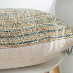 "Brown Tribal Hemp Hand Woven Natural Dye Color Pillow Cover 14"" X 24" - thumbnail 3