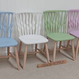 2 Tone Nub Bubble Kitchen Dining Chairs in Solid Beech Painted Farrow & Ball - thumbnail 2