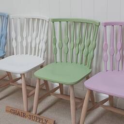 2 Tone Nub Bubble Kitchen Dining Chairs in Solid Beech Painted Farrow & Ball - thumbnail 3