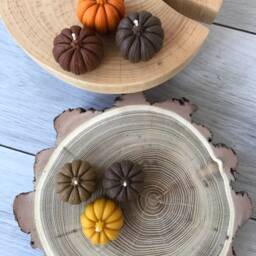 Mini Pumpkin Candles/Decor Thanksgiving Halloween Decoration Fall Home Autumn Candle - thumbnail 2