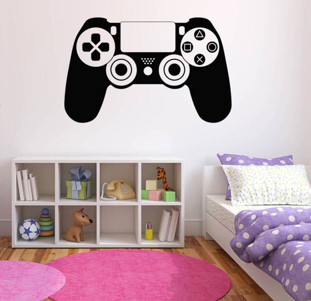 Gamer Wall Decal Video Game Controller, Boys Bedroom Decor 1473 - image 1