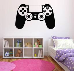 Gamer Wall Decal Video Game Controller, Boys Bedroom Decor 1473 - thumbnail 1