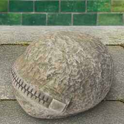 Concrete Silent Mouth Sphere Statue Stone Abstract Ball Sculpture Minimalist Art Decor Outdoor Zip Ornament Garden Cement Surreal Gift - thumbnail 3