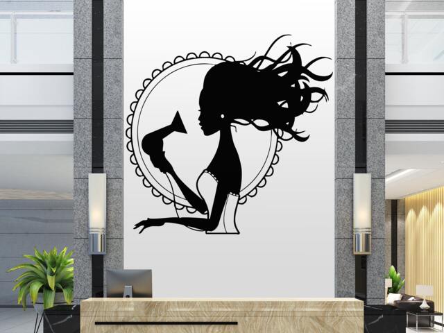 Hair Salon Wall Decal Stylist, Barber Shop Decor 2911 - image 1