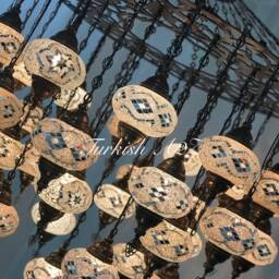 Turkish Mosaic Chandelier With 37 Large Globes , ID 145 - thumbnail 3