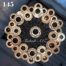 Turkish Mosaic Chandelier With 37 Large Globes , ID 145 - thumbnail 2