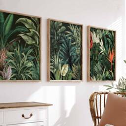Henri Rousseau Floral Set Of 3 Posters, Boho Wall Print, Botanical Art, Tropical Decor, Jungle Aesthetic, Art - thumbnail 2