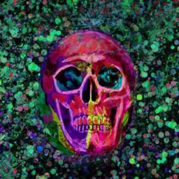Skull Velvet Cushion Cover Edgy Glam Rock Home Decor - thumbnail 2