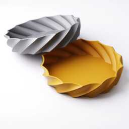 Catchall Bowl - Spiral Ridge Design Key & Coin Tray Custom Colours - thumbnail 4