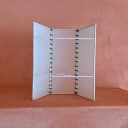 Handmade Parchment Paper Wall Light - Spanish Stitched Sconce Ambient Bedroom Lighting Unique Lamp Whipstitch - thumbnail 4
