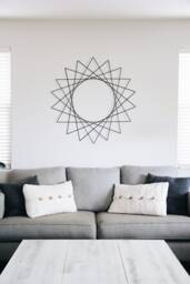 Modern Metal Geometric Retro Home Wall Decor Minimalist Mid Century Abstract Art Sculpture Made By Geometrix - thumbnail 1
