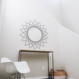 Modern Metal Geometric Retro Home Wall Decor Minimalist Mid Century Abstract Art Sculpture Made By Geometrix - thumbnail 2