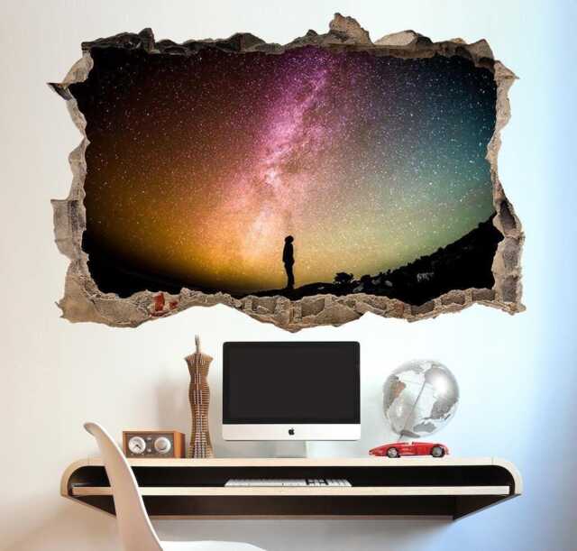 3D Stargazing Wall Sticker Stellar Serenity Kids Decor - image 1