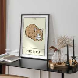 Cat Wall Art Print, Digital Prints, Gifts, Gallery Wall, Witchy Poster, Ginger Cat, Tarot Card Funny Hangings - thumbnail 3