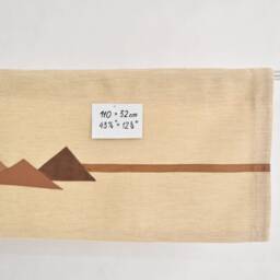 Valance Curtain - Bronze Rust Gold Copper Modern Mountain Inspired Log Cabin Rustic Minimalist Window Topper, Fall Autumn Kitchen Curtain - thumbnail 4
