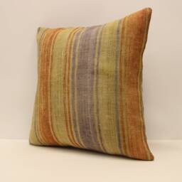 Kilim Pillow, Sofa Pillow Boho Pillow, Handwoven Pillow, 18x18 - 45x45 cm Minimalist Decorative Pillow, Cushion Cover Throw Pillow 4Kbf-565 - thumbnail 3
