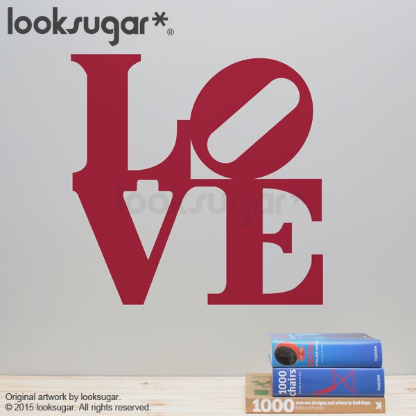 Valentine's Day Decoration - Love Decal Pop Art Wall Sticker For Storefronts, Home D??cor, & Event Decorations - image 1