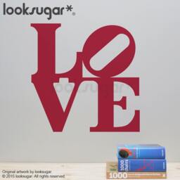 Valentine's Day Decoration - Love Decal Pop Art Wall Sticker For Storefronts, Home D??cor, & Event Decorations - thumbnail 1
