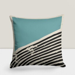 Colourful Boho Cushion Cover, Abstract Mid Century Modern Design, Geometric Stripe, Bedroom Charm, Living Room Decor Pillow Case - thumbnail 2