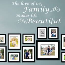 Family Love Quote Wall Art Sticker Modern Vinyl Decal - thumbnail 2