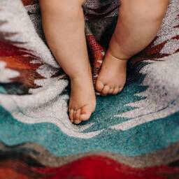 Aztec Baby Blanket - Geometric Wool Blend Stroller - thumbnail 3