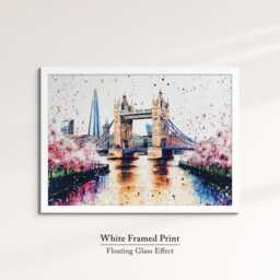 London Tower Bridge Abstract Oil Painting Framed Print & Canvas Large Sizes Wall Art Poster Travel Home Decor Interior Gift - thumbnail 3